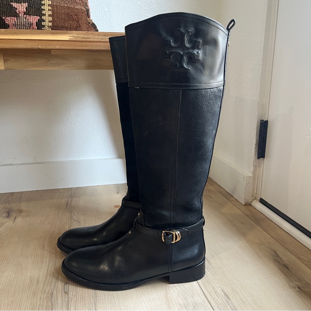 Tory Burch Simone Riding Boots Size 8M - Picture 3 of 15